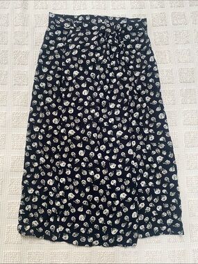 Rouje Isabella floral midi wrap skirt size 36 (4)